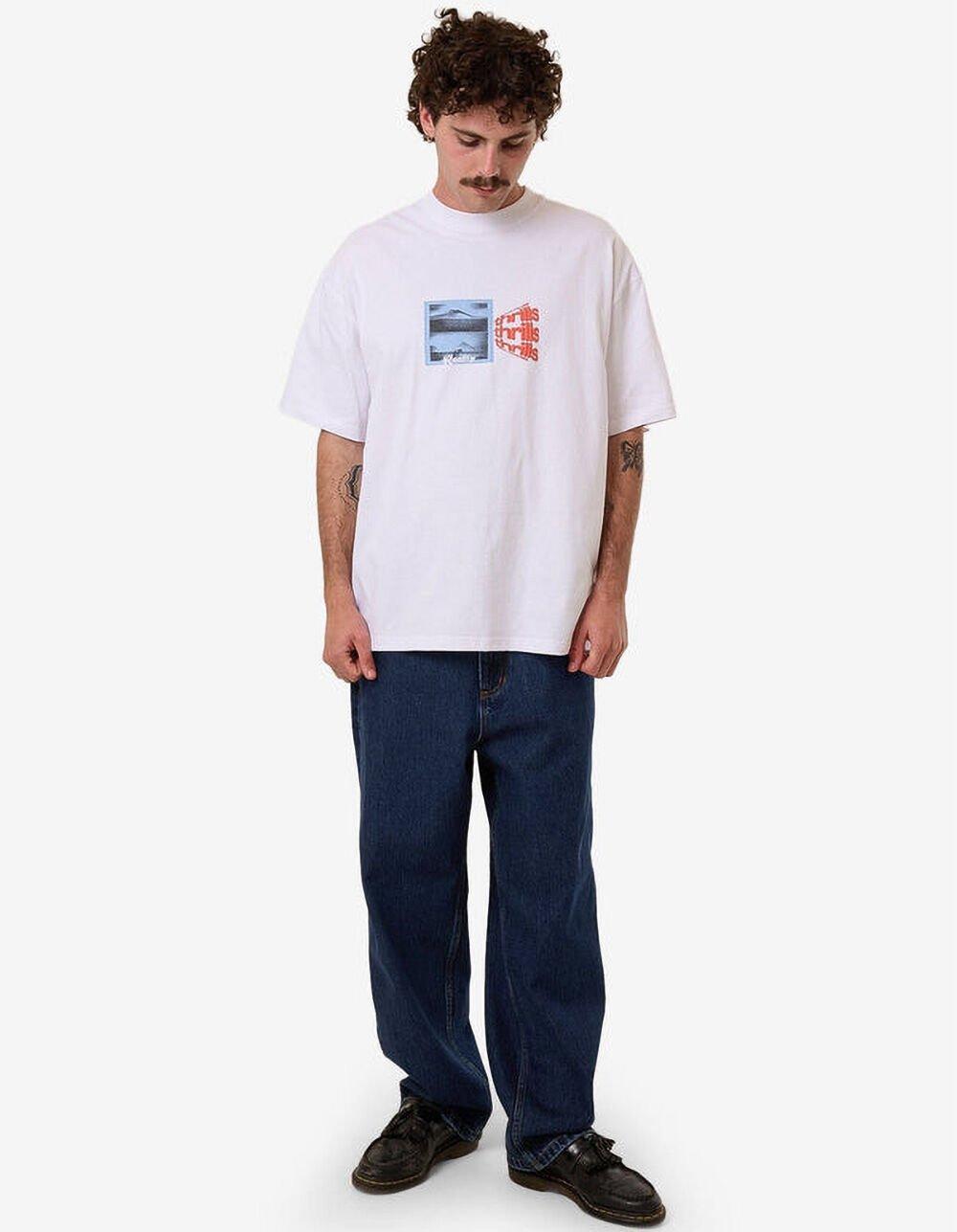 THRILLS Dream Reality Mens Boxy Oversized Tee - WHITE Product Image