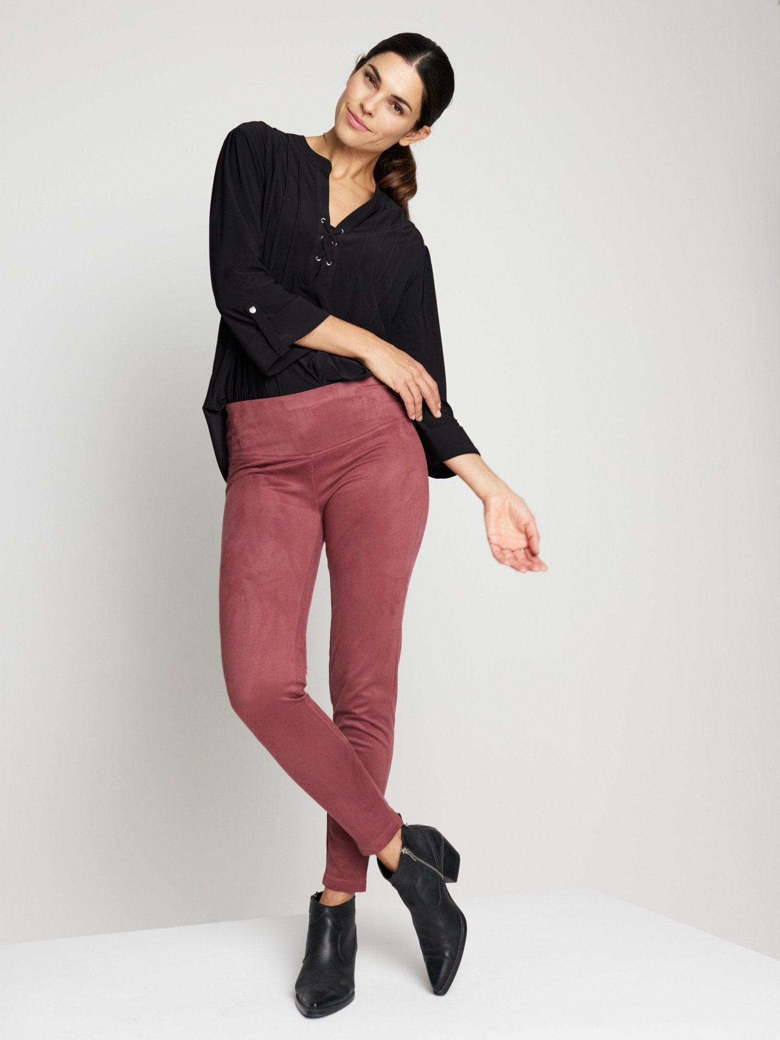 Roz & Ali Tummy Control Faux Suede Product Image
