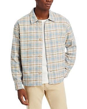 Frame Plaid Relaxed Fit Shirt Jacket Product Image