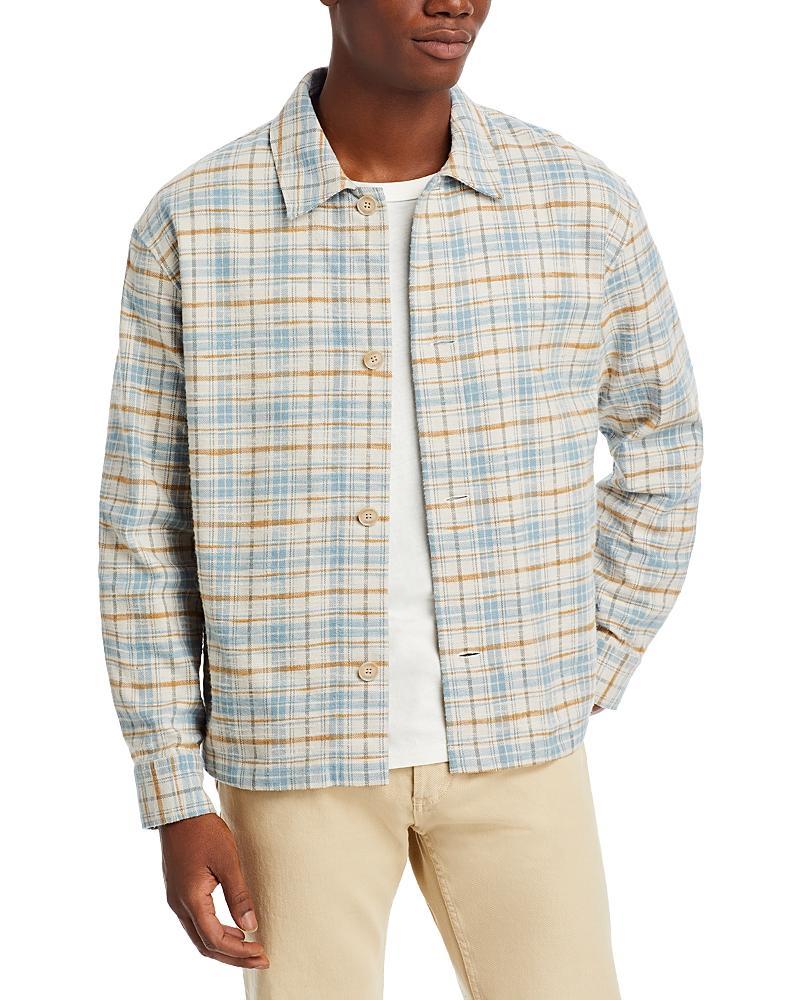 Frame Plaid Relaxed Fit Shirt Jacket Product Image