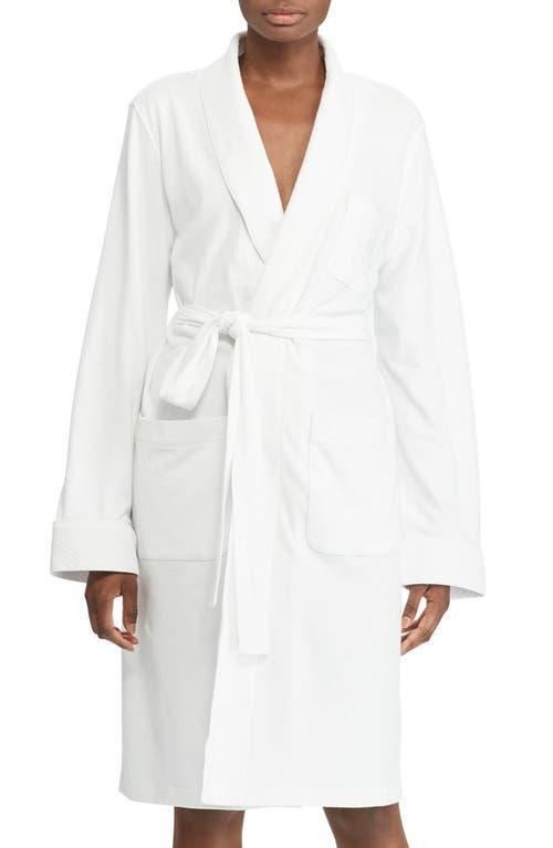 Lauren Ralph Lauren Essentials Quilted Collar and Cuff Robe (Grey Heather) Women's Robe Product Image