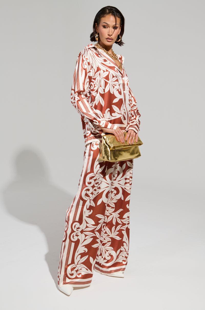 FIND A WAY PRINTED PALAZZO PANT Product Image