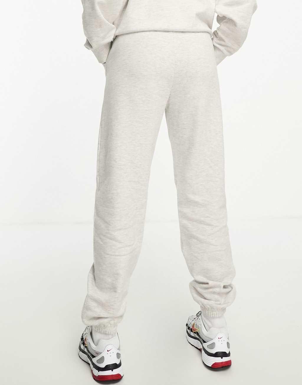 Weekend Collective oversized sweatpants with logo in gray heather - part of a set Product Image