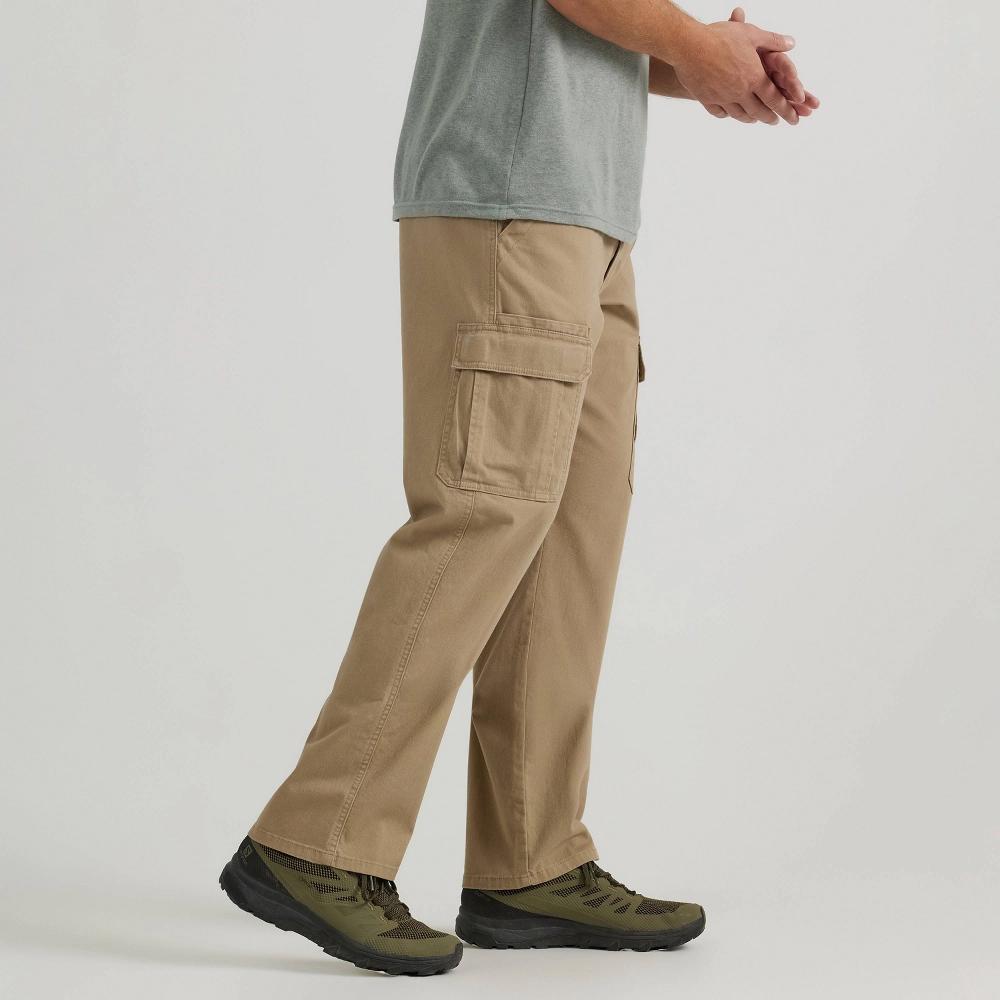 Wrangler Men's ATG Relaxed Cargo Pants - Elmwood 34x30: Heavyweight Cotton-Spandex, Mid Rise, Full Length Product Image