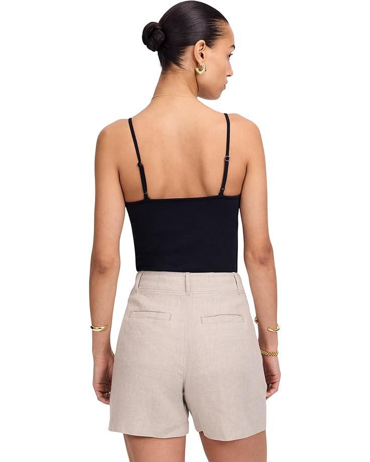 Pintucked Shorts In 100% Linen Product Image