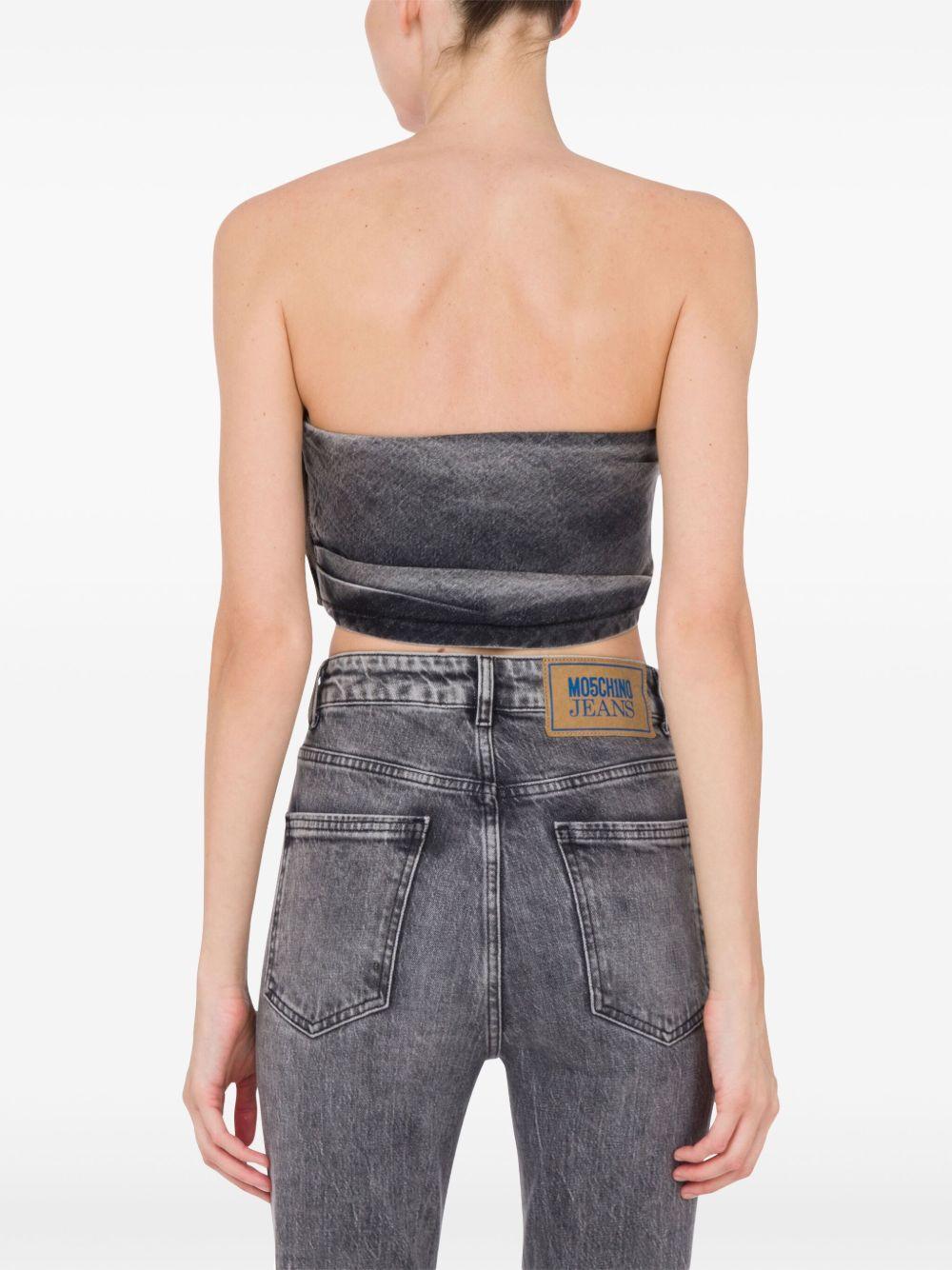 denim crop top  Product Image