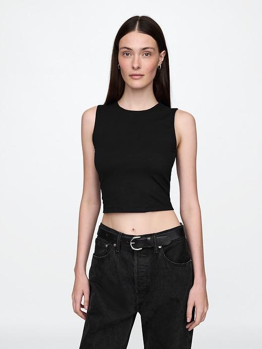CloseKnit Jersey Cropped Shell Tank Top Product Image