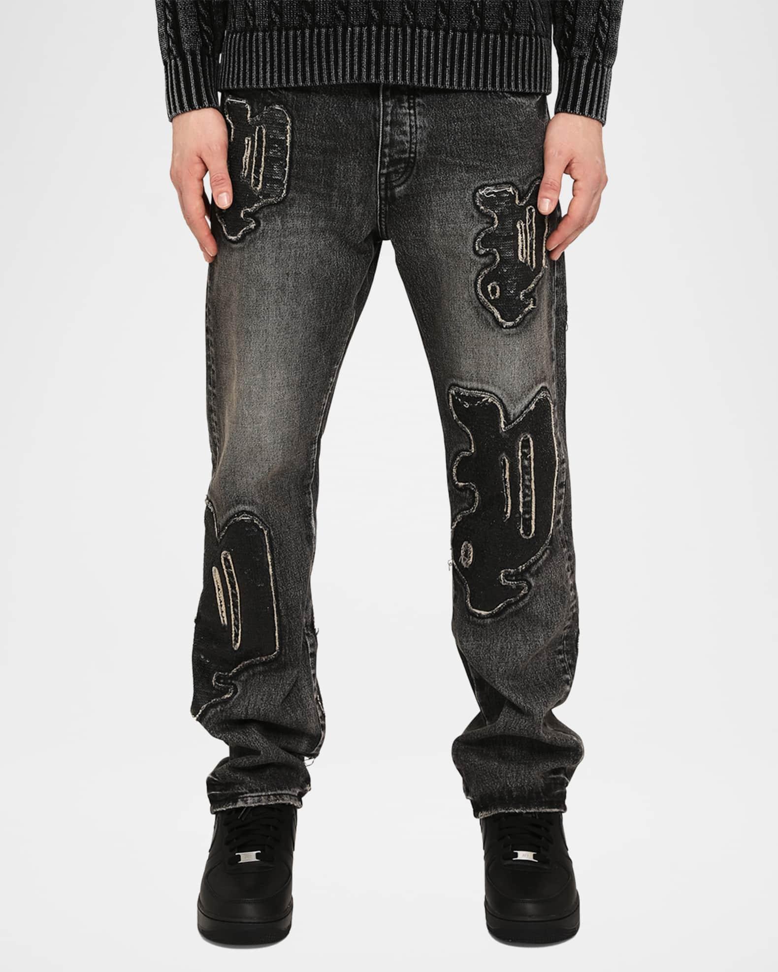 Men's Monceau Sequin Logo Jeans Product Image
