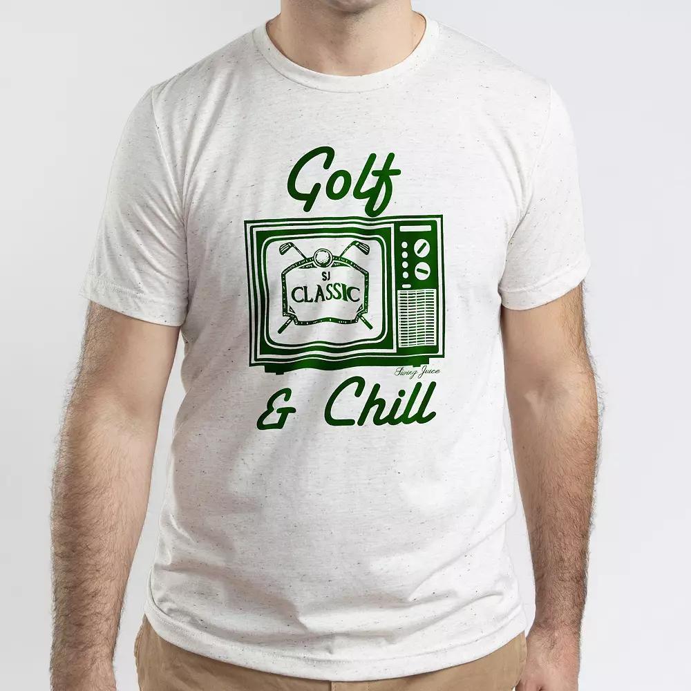 Men's SwingJuice Golf & Chill T-Shirt, Size: XS, Oatmeal Product Image