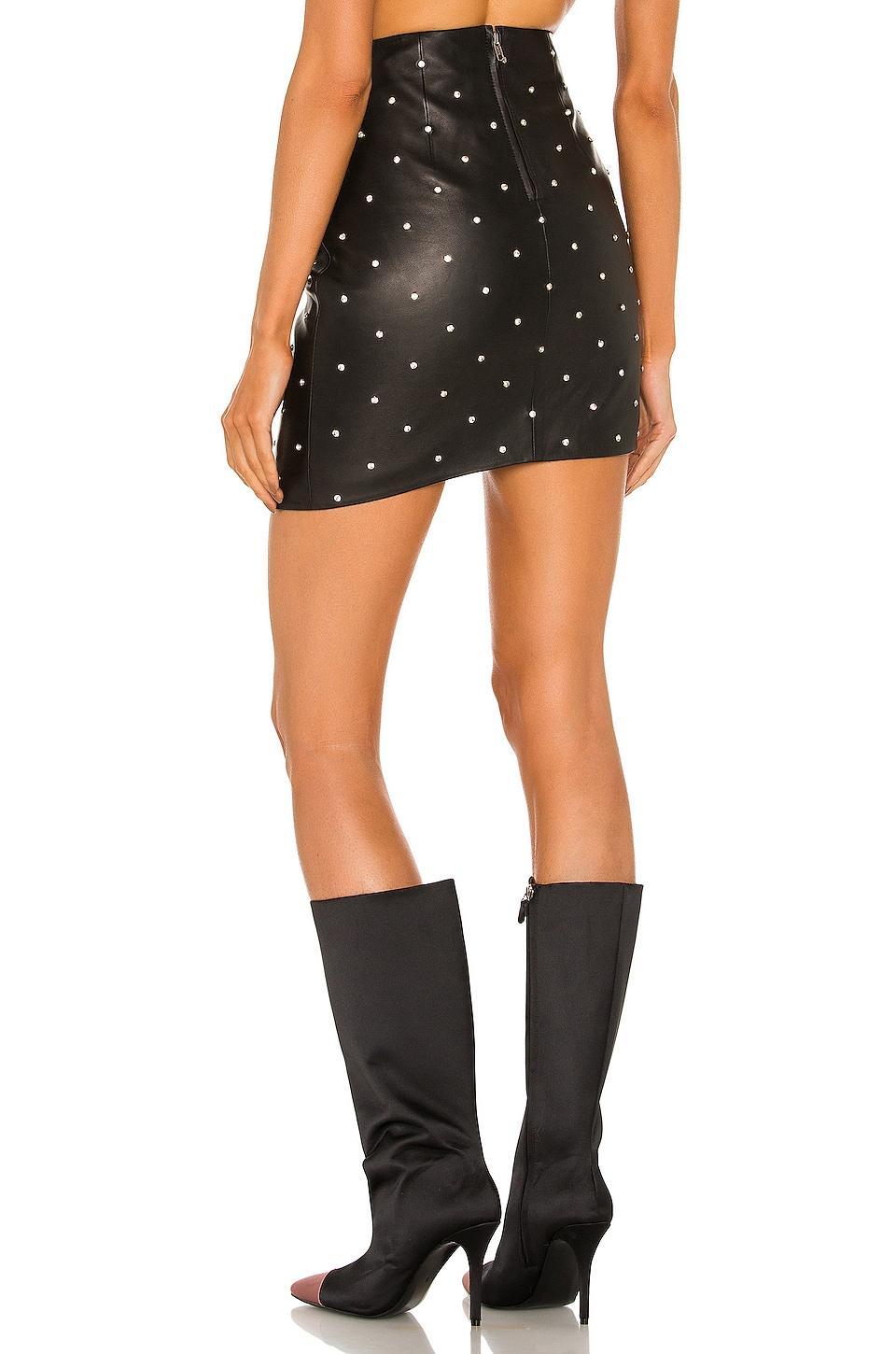 Valletta Leather Mini Skirt Product Image