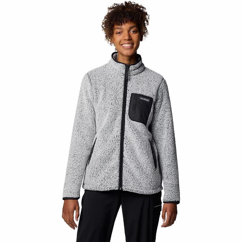 Women's Columbia West Bend II Full-Zip Fleece Jacket, Size: Large, Chalk Product Image