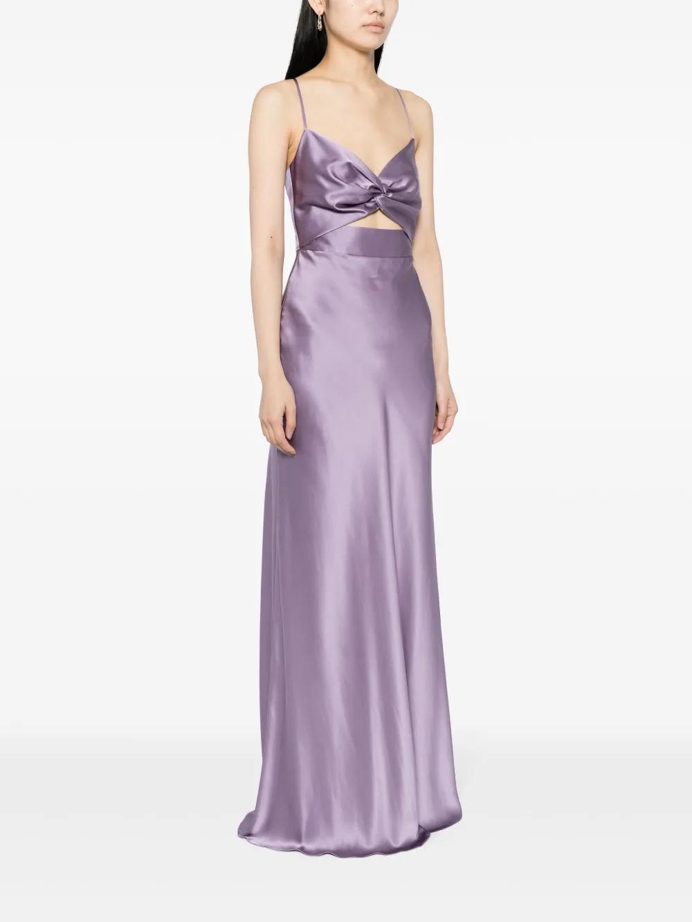 twisted-bodice silk gown Product Image