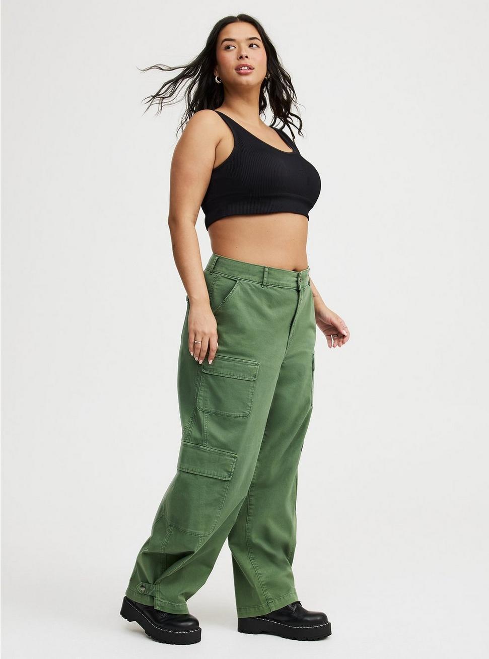 High Rise Baggy Cargo Wide Leg Pant Product Image