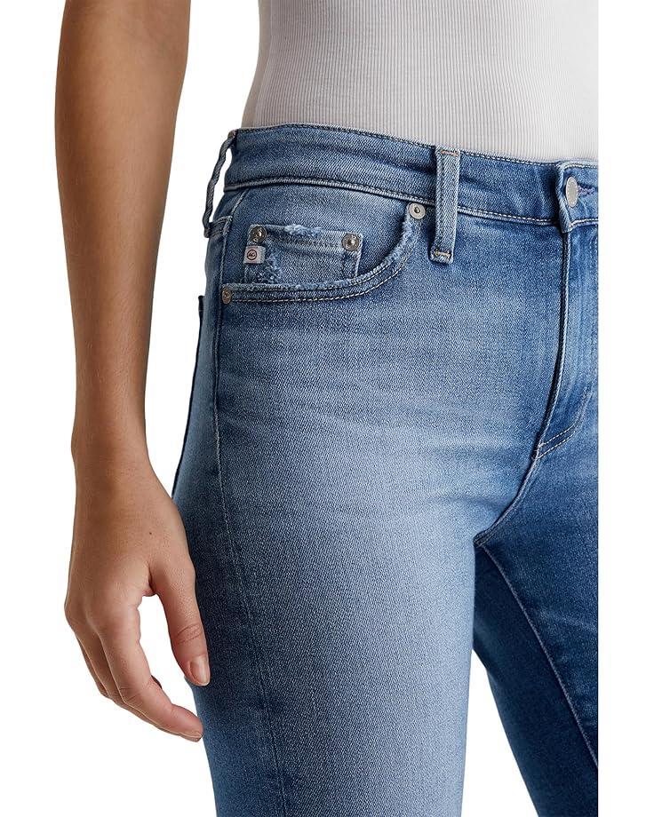 Mari Mid Rise Slim Straight Jeans in Oceanside Product Image