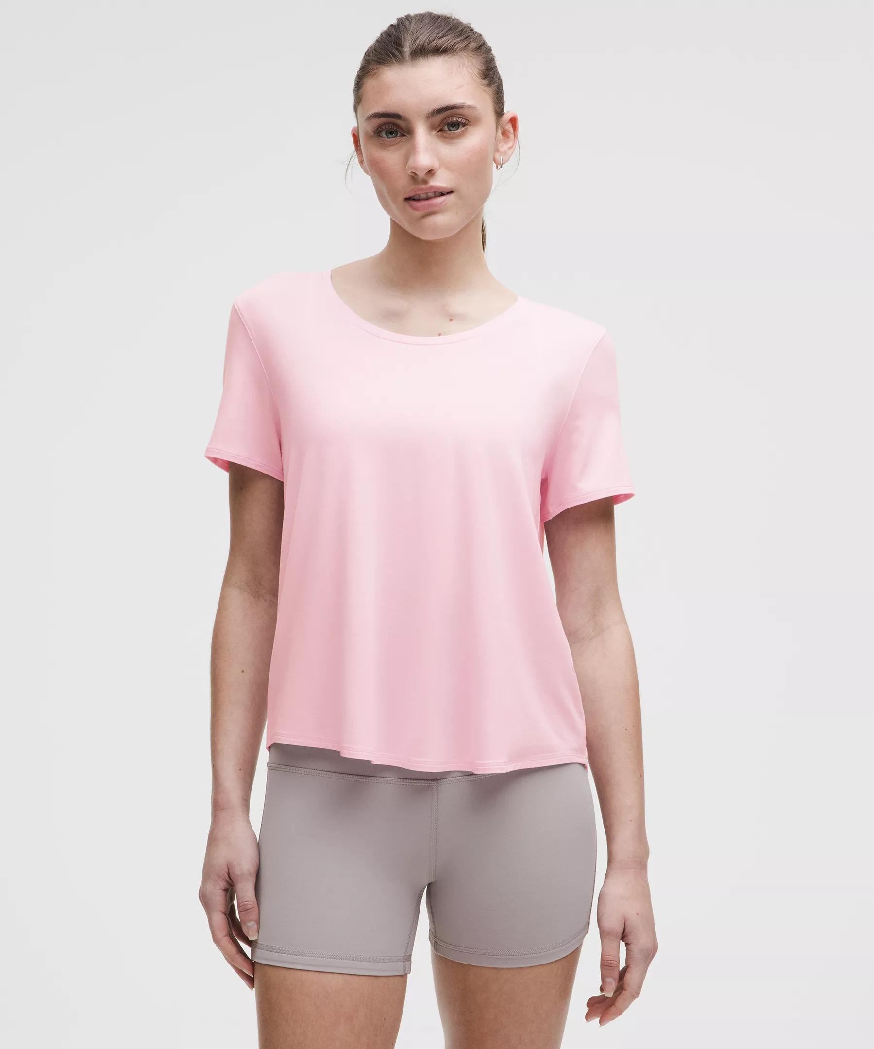 Modal-Silk Twist-Back Short-Sleeve Shirt Product Image