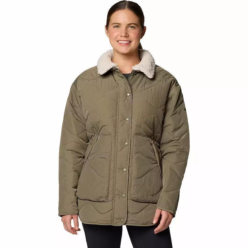 Women's Columbia Birchwood™ II Quilted Jacket, Size: XL, Camel Brown Product Image