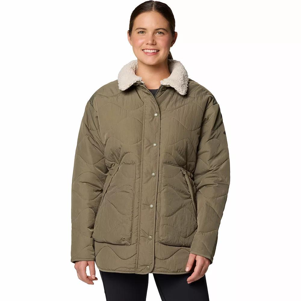 Women's Columbia Birchwood™ II Quilted Jacket, Size: XL, Camel Brown Product Image