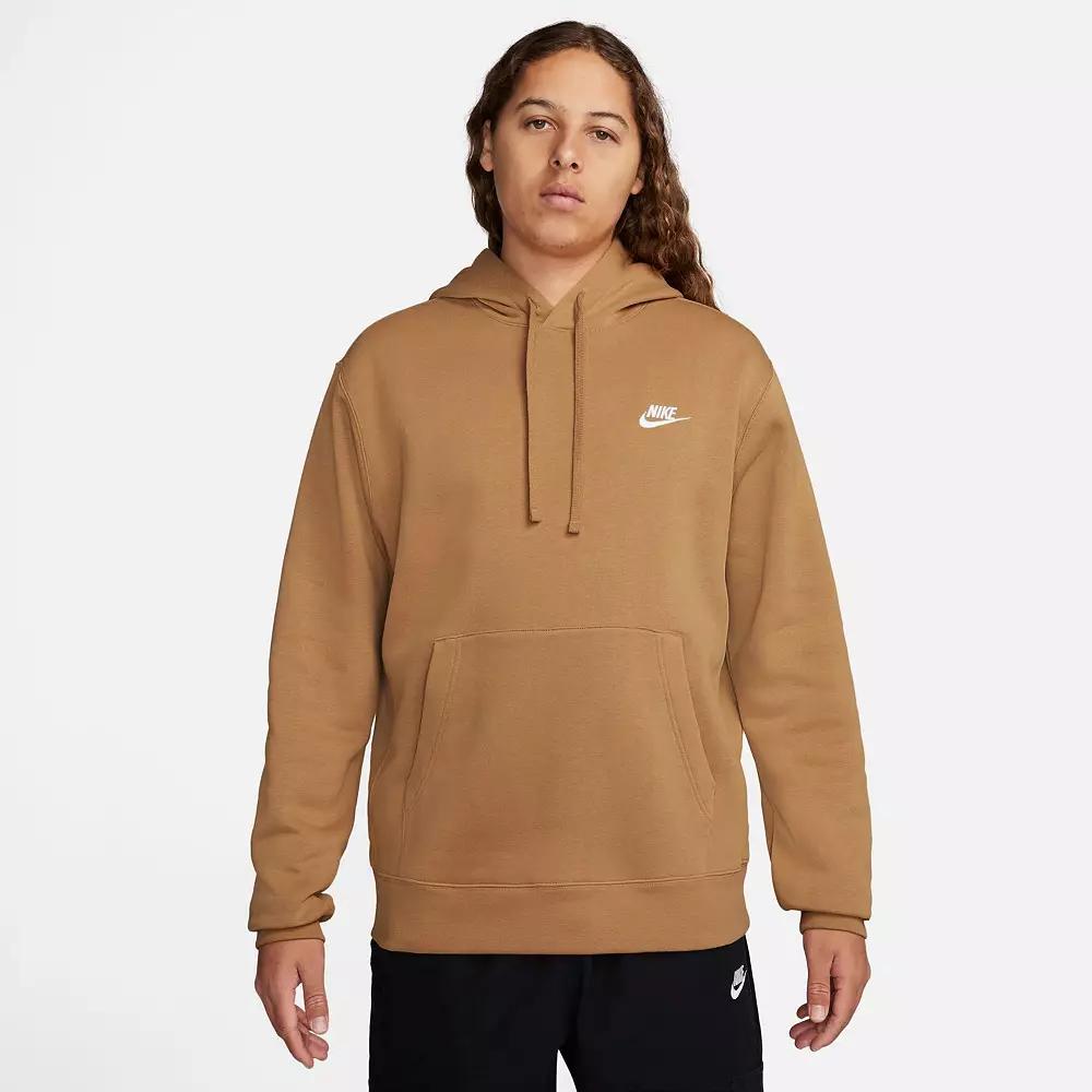 Mens Nike Sportswear Club Fleece Pullover Hoodie Dark Gray Grey Product Image