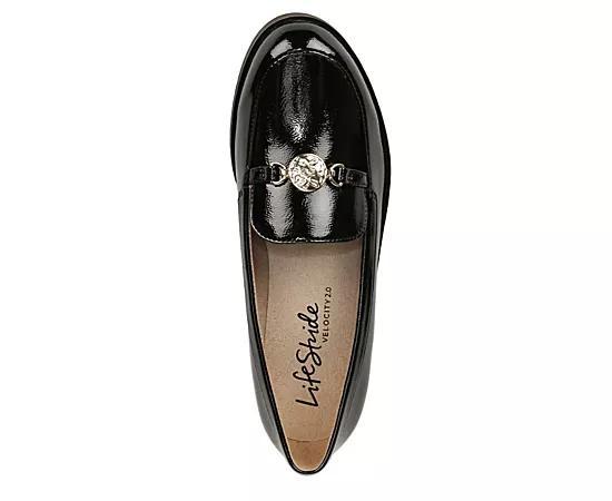 LifeStride Zen Women's Slip-on Loafers, Size: 9.5, Black Patent Product Image