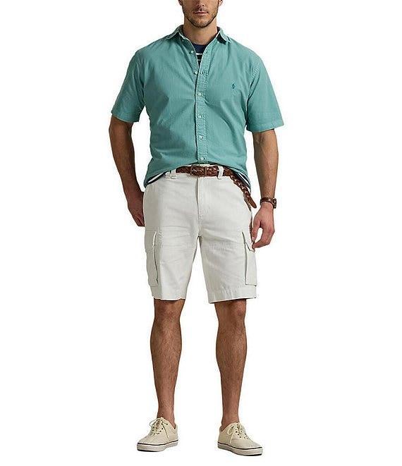 Polo Ralph Lauren Big & Tall Garment-Dye Oxford Short-Sleeve Woven Shirt Product Image