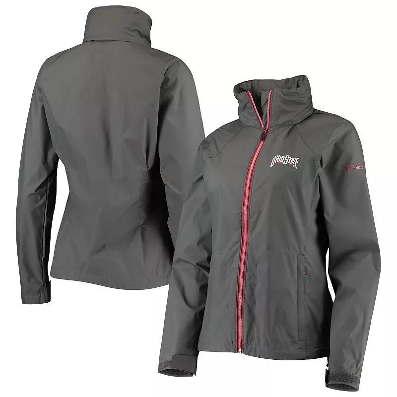 Womens Columbia Gray Ohio State Buckeyes Switchback Full-Zip Hoodie Jacket Product Image