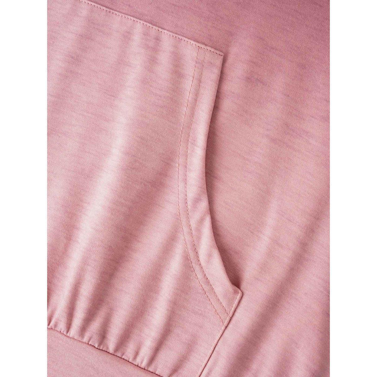 Plus Size Ombre Pocket Drawstring Hooded Sweatshirt Women Purple Casual Elastic cuffs Hooded Everyday Sweatshirts BloomChic 12/L Product Image
