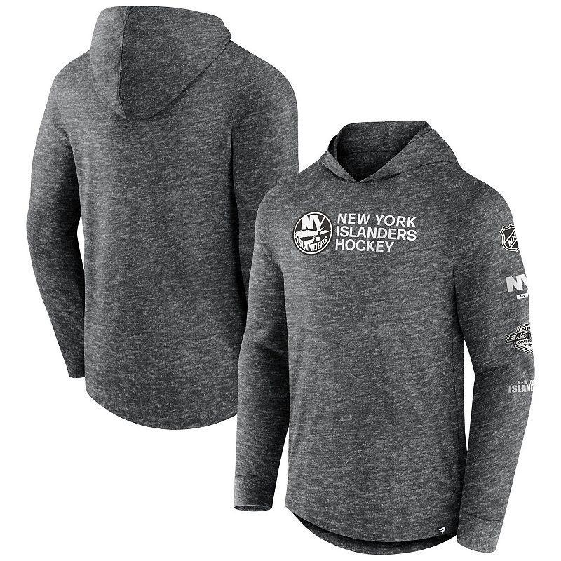 Men's Fanatics Branded  Heather Charcoal Seattle Kraken Stacked Long Sleeve Hoodie T-Shirt, Size: Medium, Krk Charco Product Image