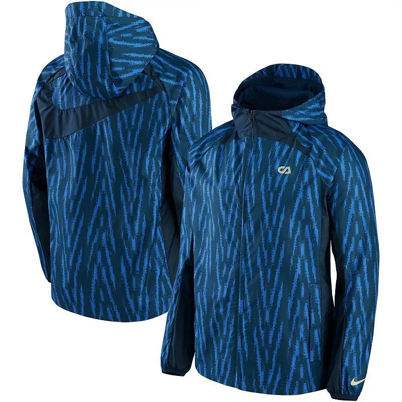 Men's Nike Navy Club America AWF Raglan Full-Zip Jacket, Size: Medium, Caf Blue Product Image
