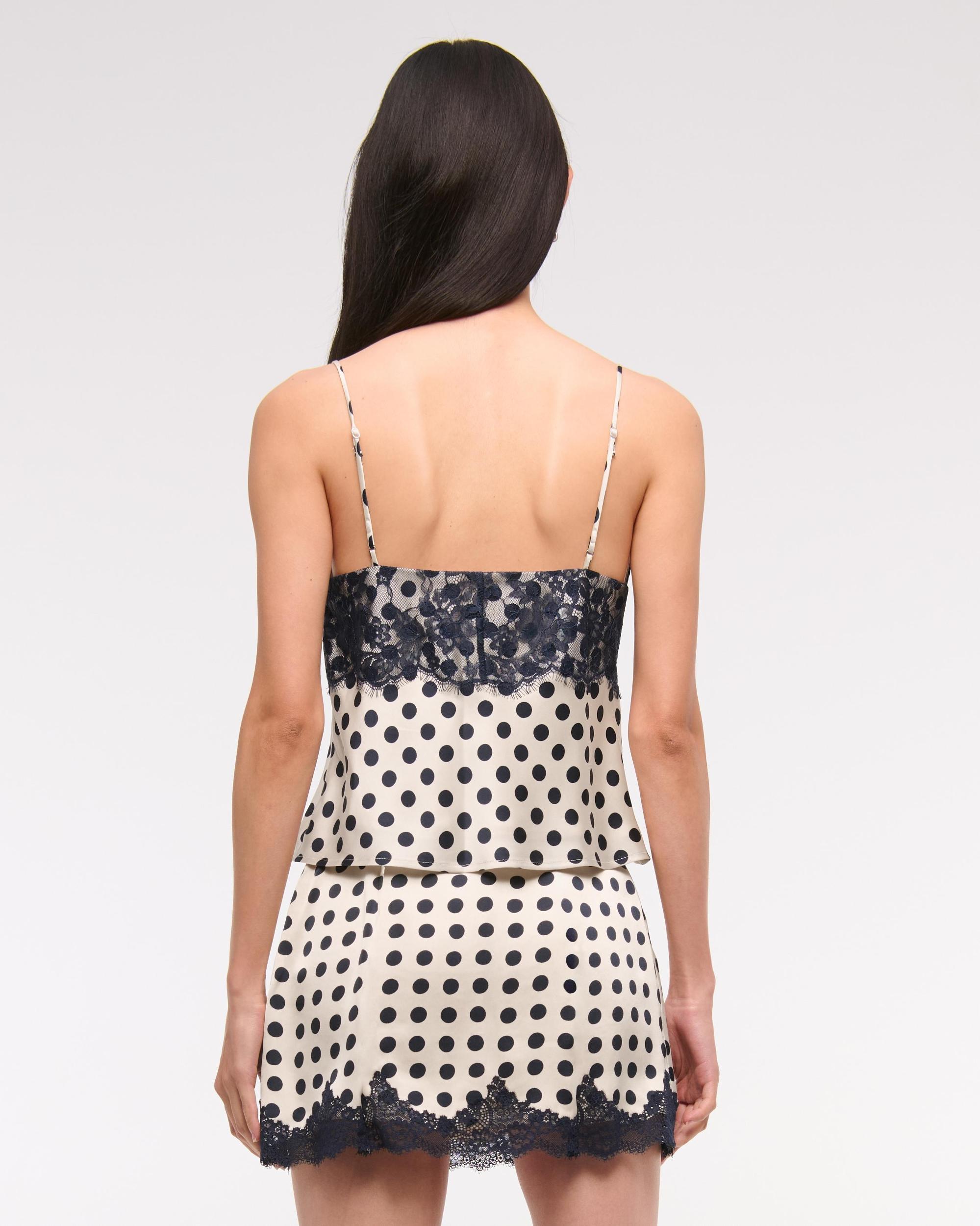 Lace and Satin V-Neck Cami Product Image