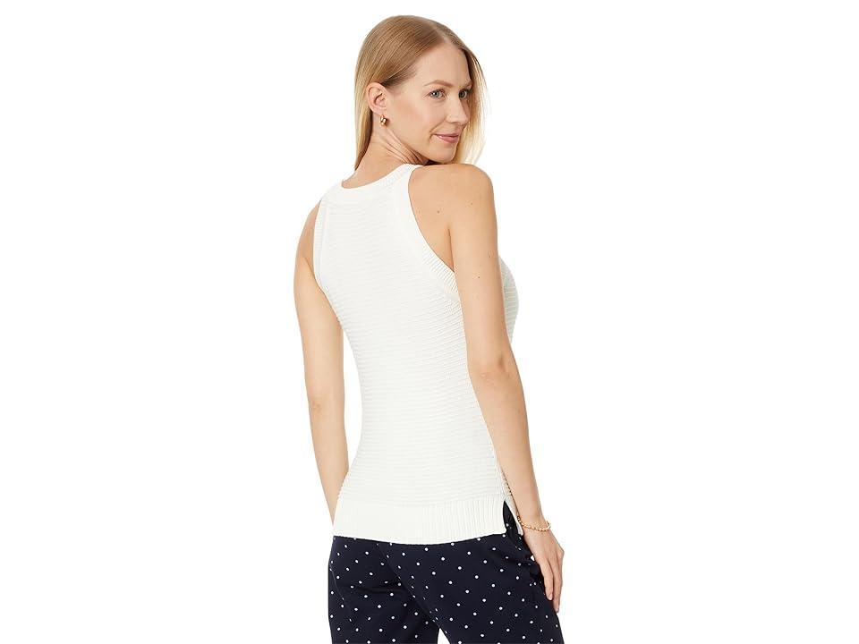 Tommy Hilfiger Sleeveless Cable Halter Sweater (Ivory) Women's Sweater Product Image