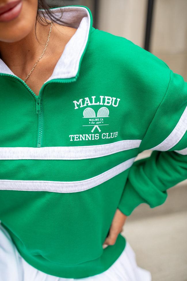 Annette Green Malibu Tennis Club Quarter Zip Pullover Product Image