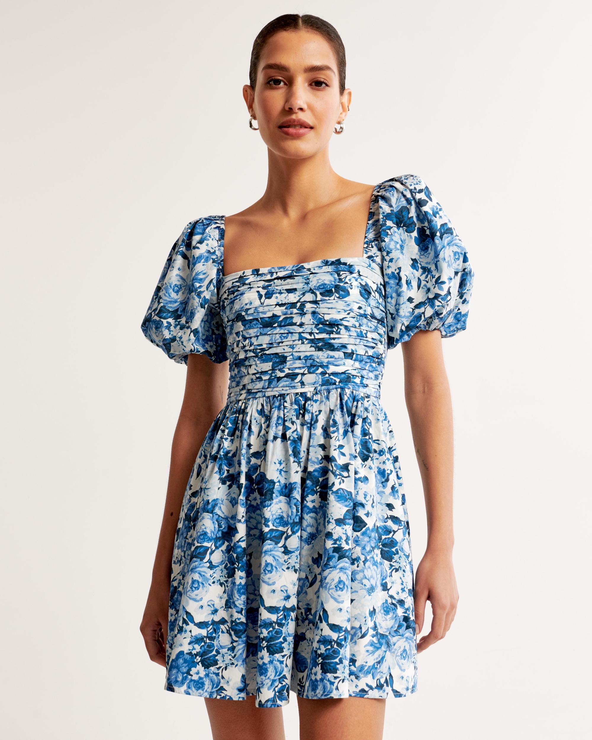 The A&F Emerson Waisted Poplin Mini Dress Product Image