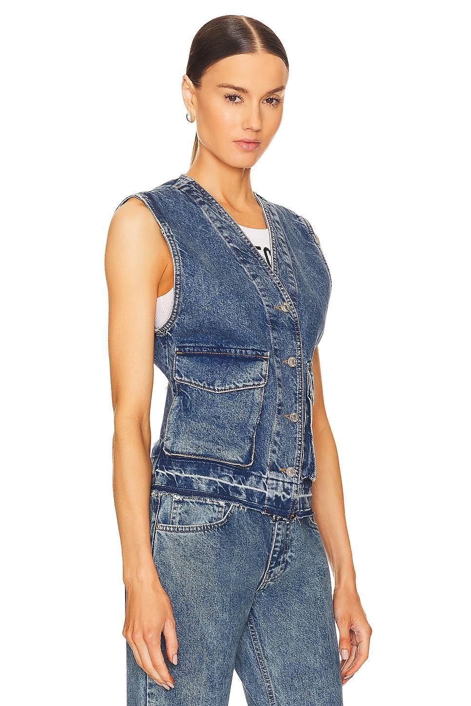 Denim Waistcoat Moschino Jeans Product Image