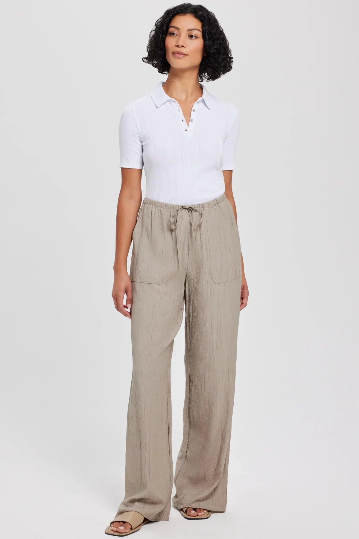 Goldie Pointelle Polo in White Product Image