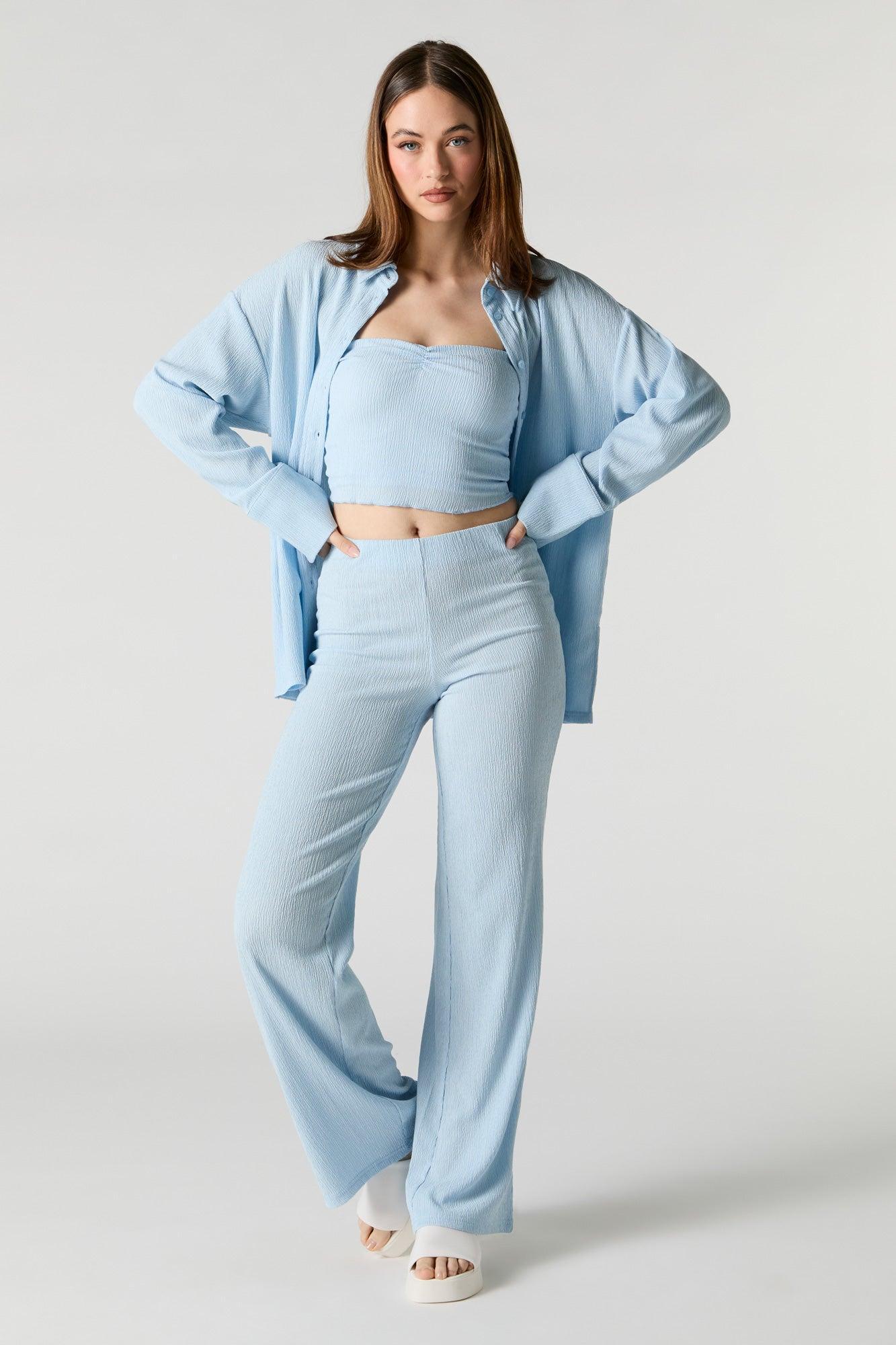 Crinkle Wide Leg Pant Female Product Image