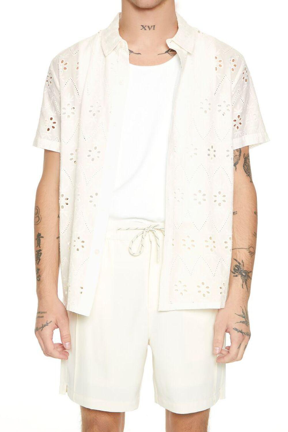 Floral Eyelet Shirt | Forever 21 Product Image