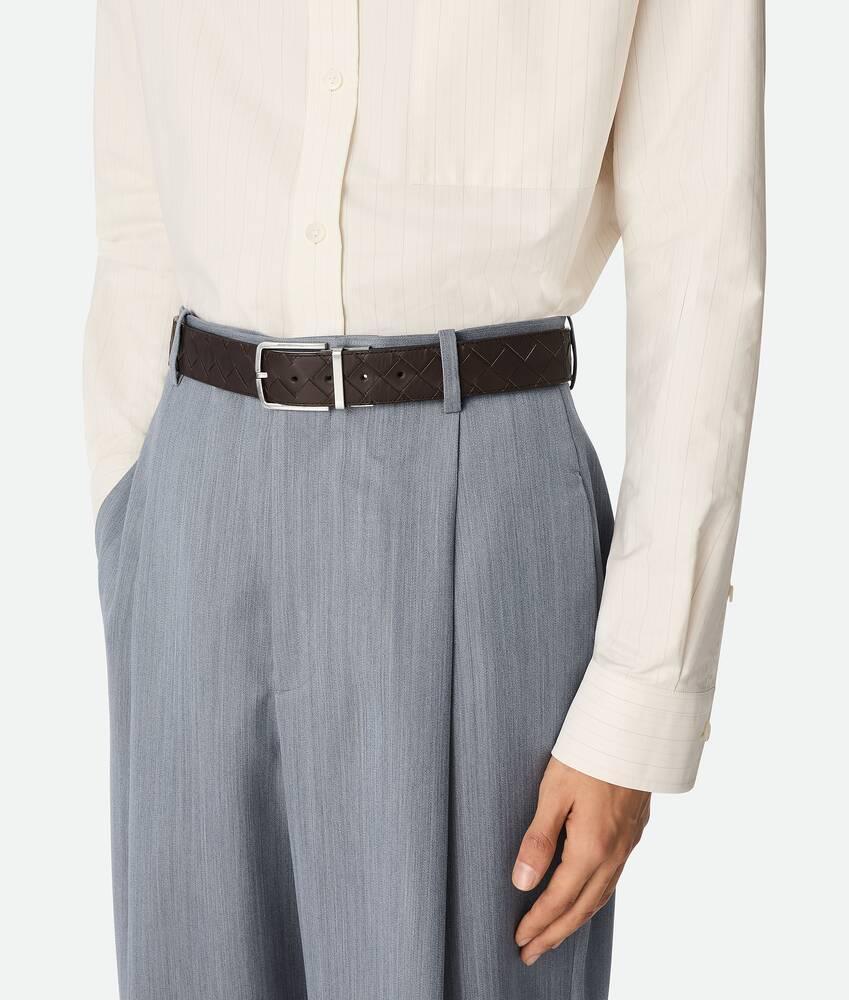 Men's Intrecciato Reversible Belt in Fondant/matcha Product Image