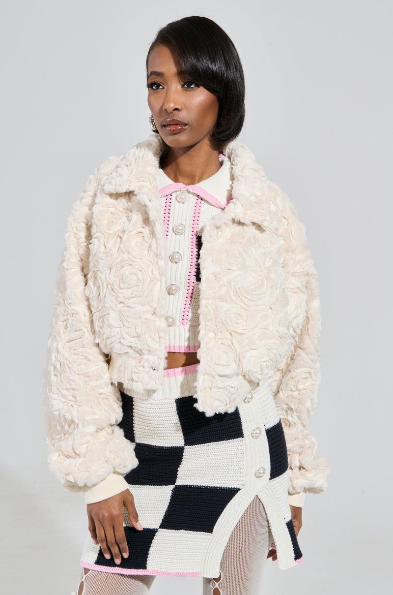 FLORA TEXTURED BOMBER Product Image