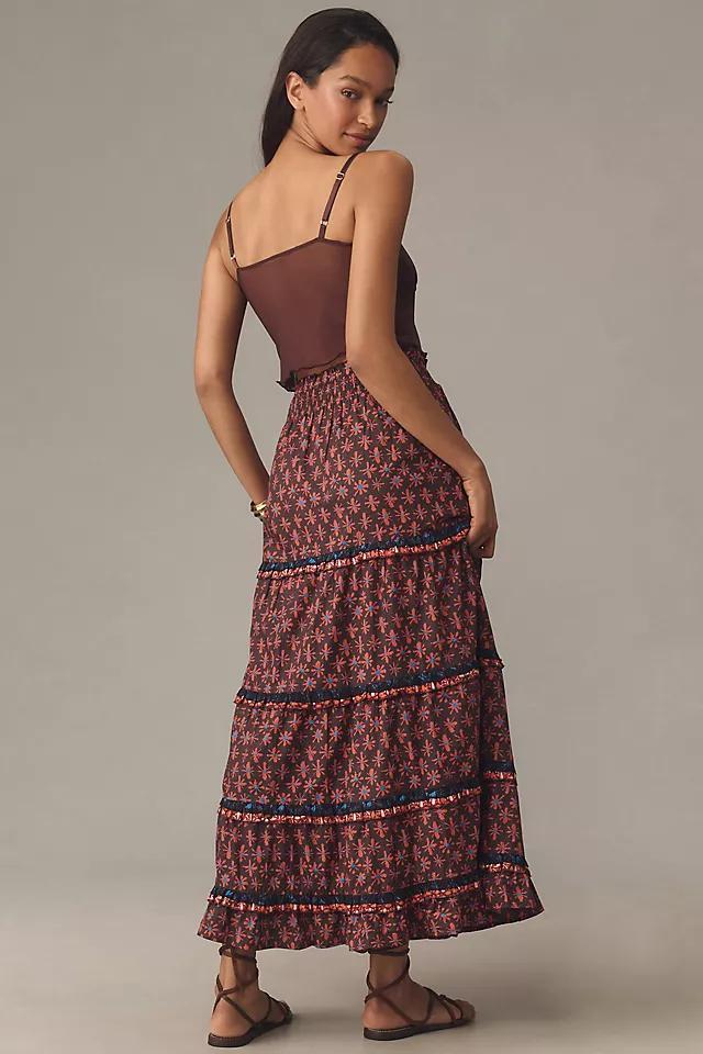 By Anthropologie Genevieve Maxi Skirt Product Image