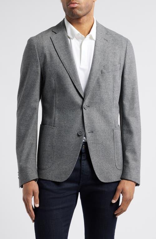HUGO BOSS Boss Hanry Tech Flannel Performance Sport Coat In Silver Product Image