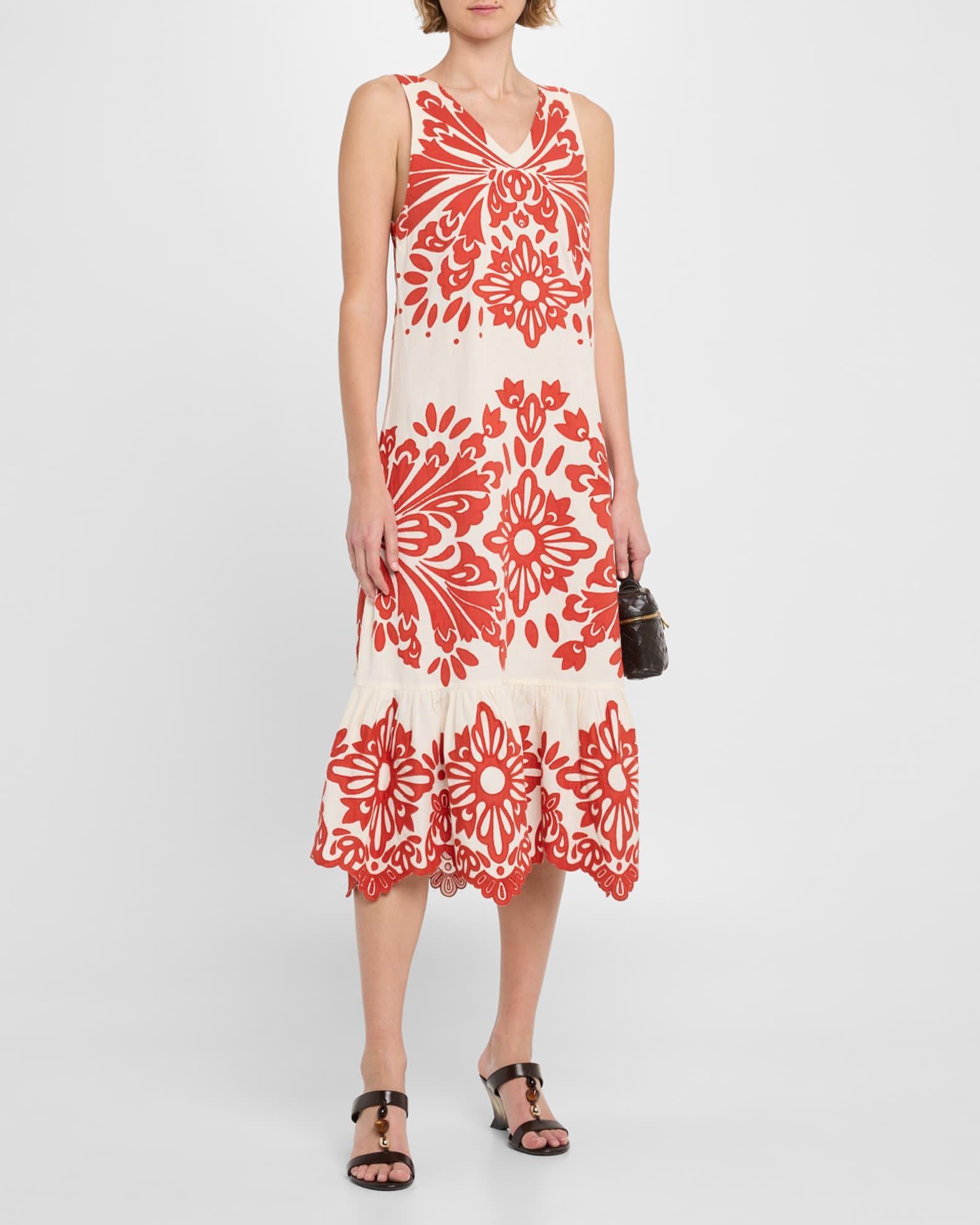 Liliana Sleeveless Appliqué Dress Product Image