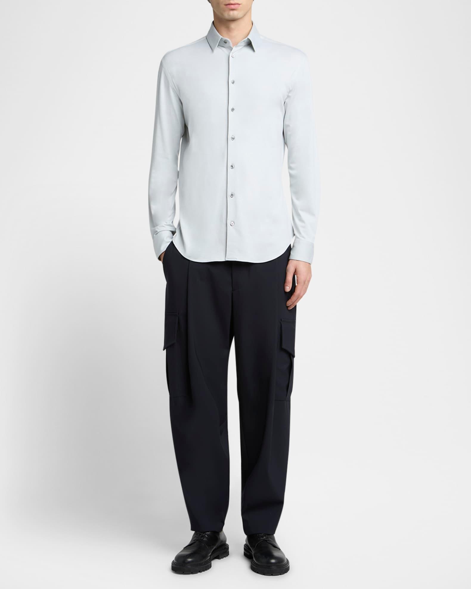 Men's Cotton Stretch Jersey Dress Shirt Product Image