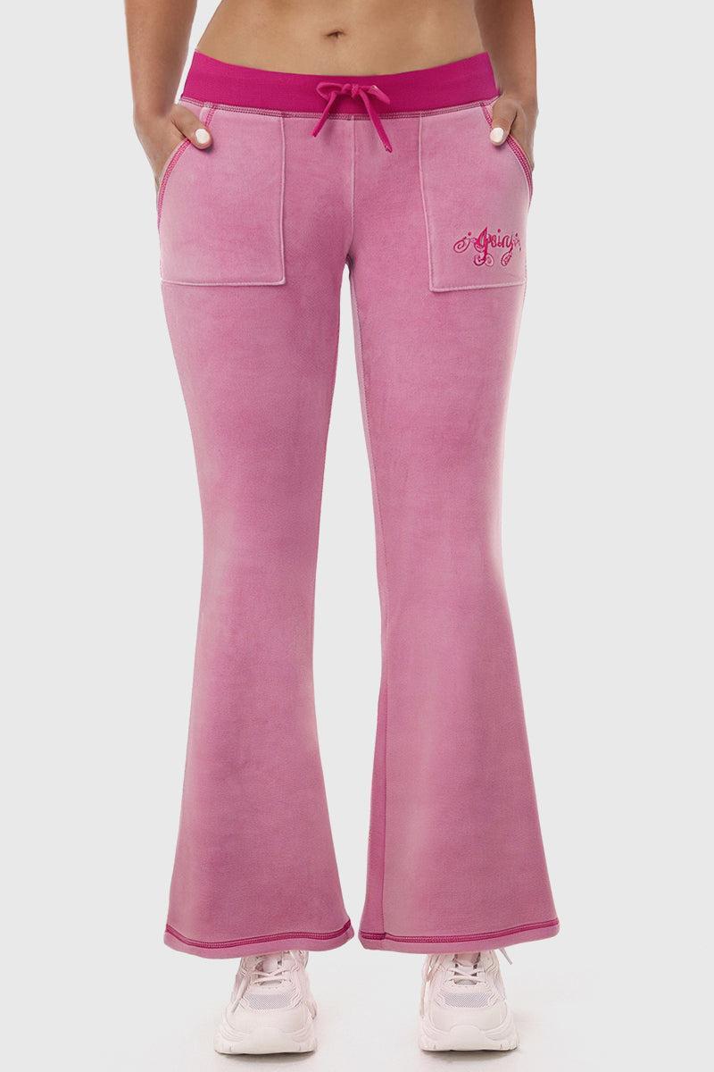 Sweetheart Cotton Velour Track Pants Product Image