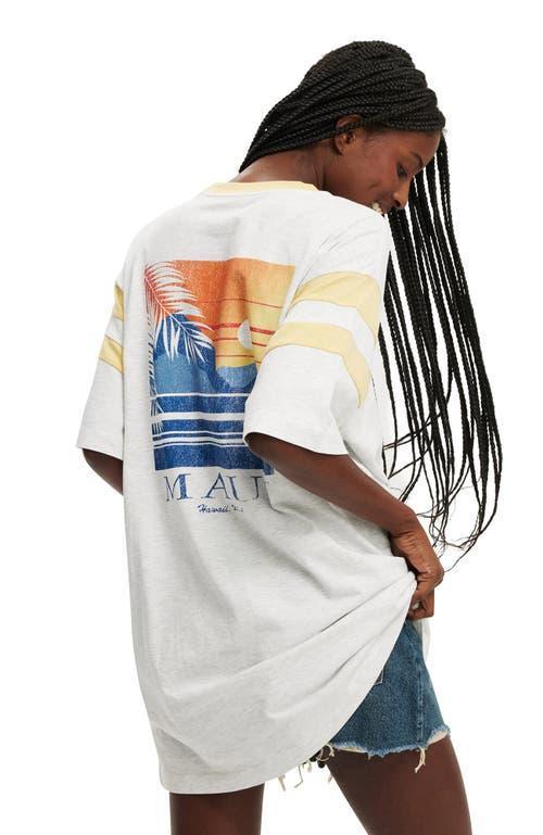Cotton On Women's Super Oversized Graphic Tee in Maui Soft Grey Marle at Nordstrom, Size Medium Product Image