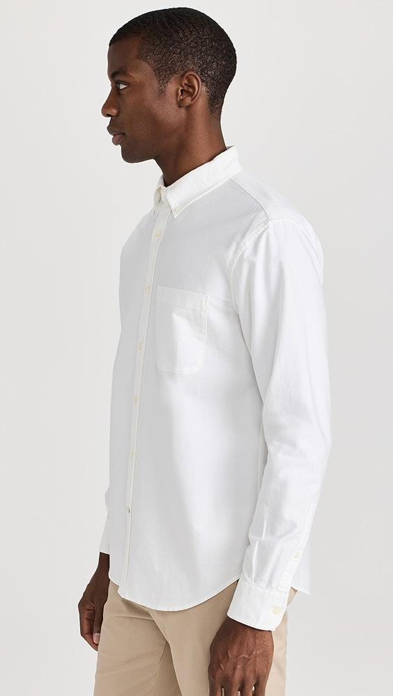 Club Monaco Long Sleeve Solid Oxford Shirt | Shopbop Product Image