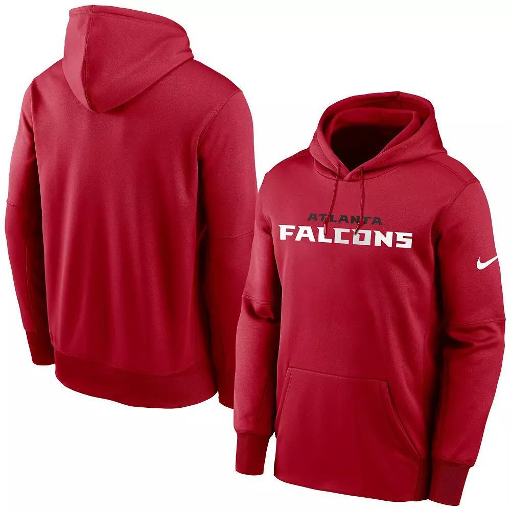 Men's Nike Red Atlanta Falcons Fan Gear Wordmark Performance Pullover Hoodie, Size: 3XL Product Image