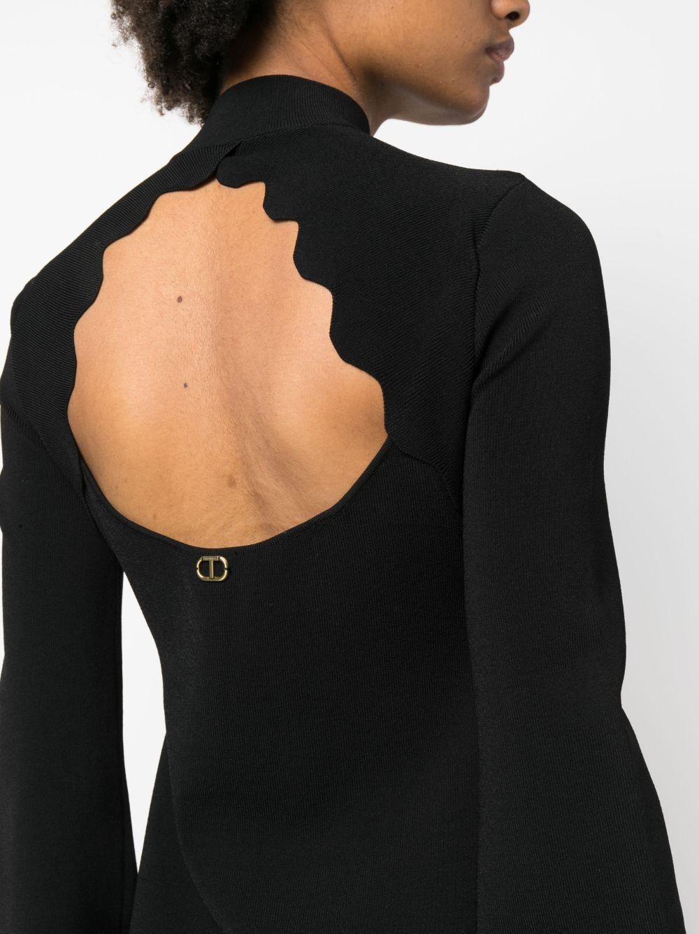 cut-out high-neck minidress Product Image