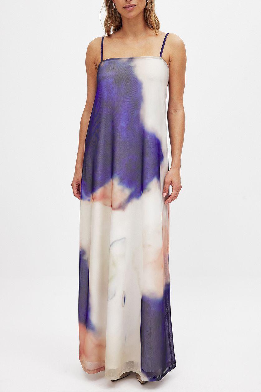 Flowy Mesh Maxi Dress Product Image