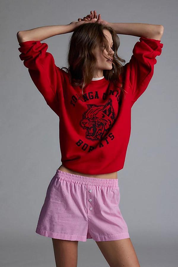 Urban Renewal Remnants Made In LA Button Front Pattern Boxer Short Womens at Urban Outfitters Product Image