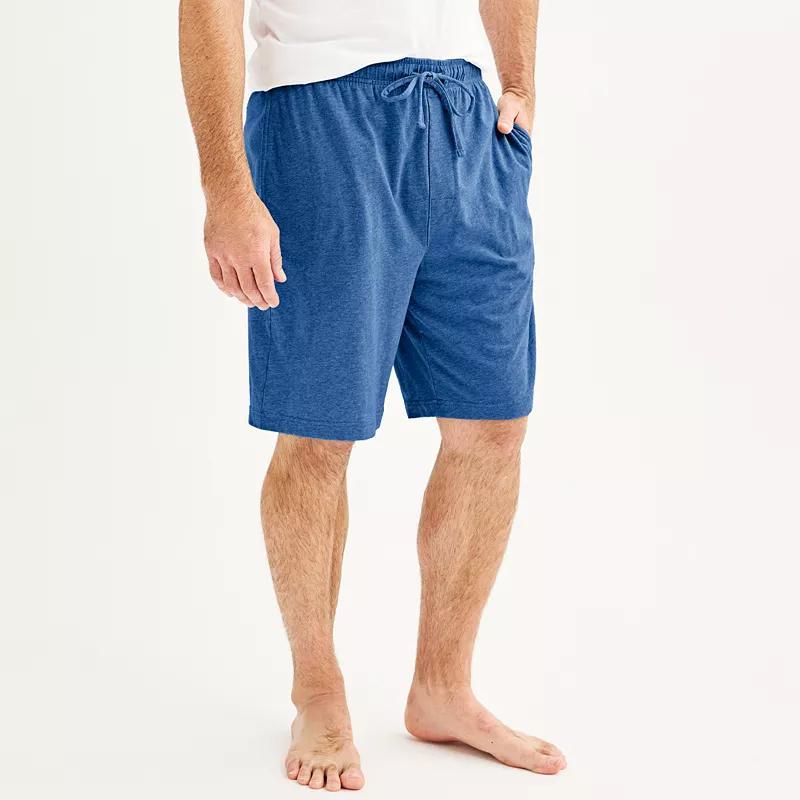 Men's Sonoma Goods For Life® Knit Pajama Shorts, Size: Small, Checkered Plaid Blues Product Image